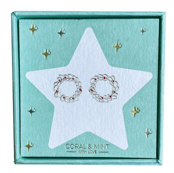 Christmas Edition Wreath Earrings, 2 of 3