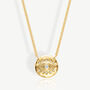 Gold Or Silver Women’s Evil Eye Coin Pendant Necklace, Spiritual Jewellery, thumbnail 1 of 7