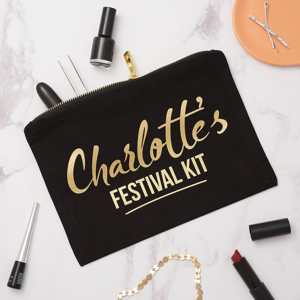 Personalised Festival/Glamping Make Up Bag, 1 of 5