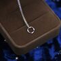 Sterling Silver Tiny Mobius Strip Pendant Necklace, thumbnail 8 of 12