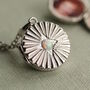 Opal Sun Sterling Silver Locket, thumbnail 1 of 10