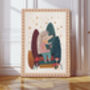 Little Hedgehog Book Nursery Art Print, thumbnail 1 of 4