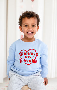 'Mummy/Daddy's My Valentine' Embroidered Sweatshirt Jumper, 2 of 6