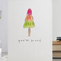 'You're So Cool' Funny Rocket Ice Lolly Card, thumbnail 2 of 3