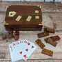 Wooden Multi Mixed Game Set Domino Dice Playing Cards, thumbnail 4 of 7