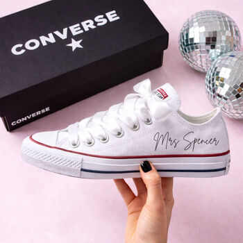 Personalised Wedding Converse Shoes Gift For Bride, 2 of 2