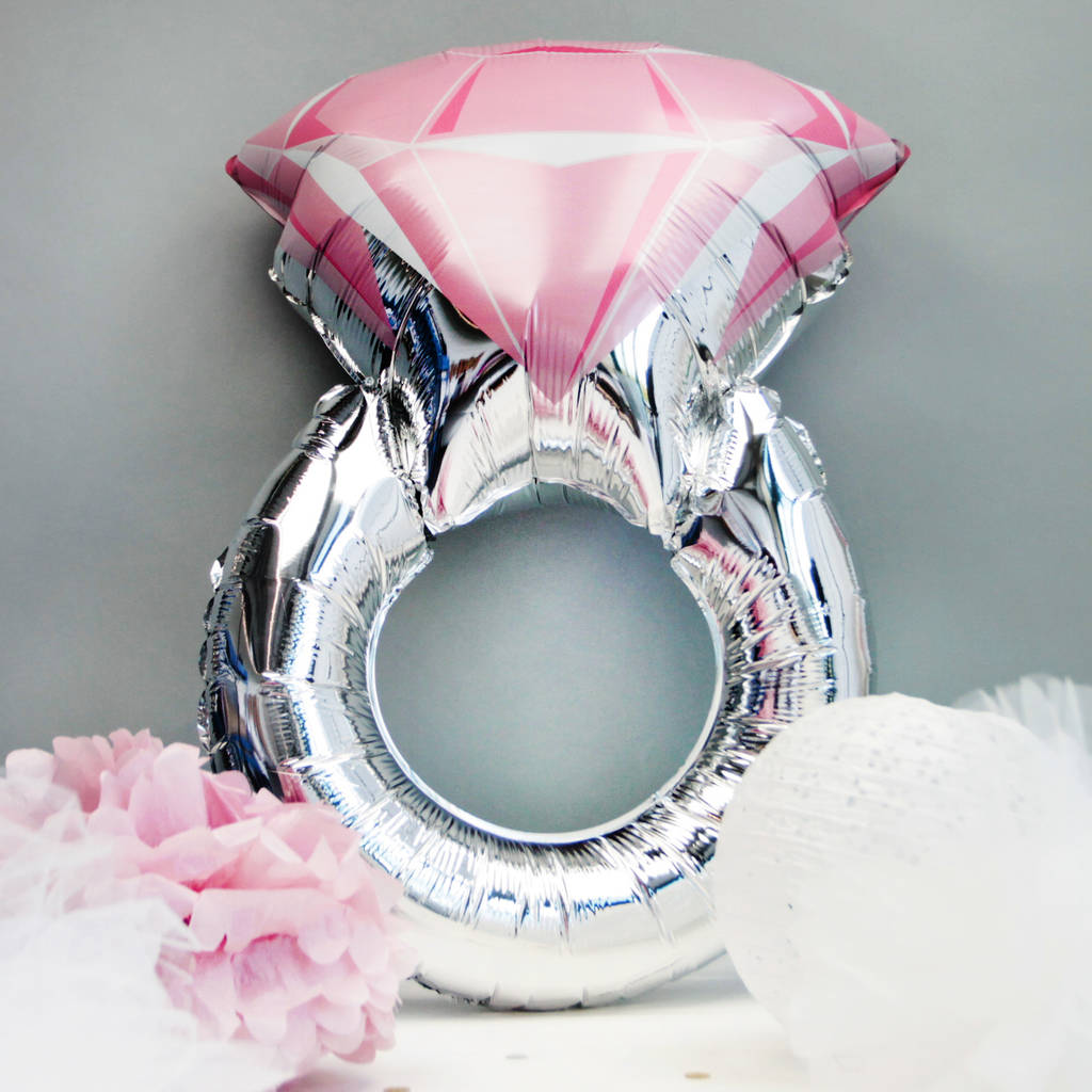 Diamond Ring Foil Balloon By Postbox Party | notonthehighstreet.com