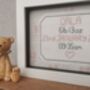 Framed Gift With Birth Details Embroidered Baby Gift, thumbnail 10 of 12