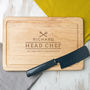 Chef Of The Family Personalised Serving Board, thumbnail 2 of 4