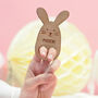 Personalised Wooden Bunny Finger Puppet, thumbnail 1 of 2