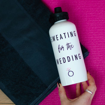 Download 'sweating For The Wedding' Water Bottle By Rock On Ruby | notonthehighstreet.com