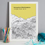 Personalised Hertfordshire Graduation Gift Print, thumbnail 7 of 9