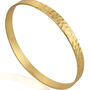 Cleo Brass And Gold Plated Bangle, thumbnail 2 of 2
