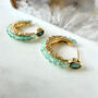 Eclipse Hoops Aqua Chalcedony, thumbnail 1 of 10