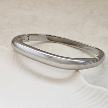 Square Bangle Silver, 2 of 8