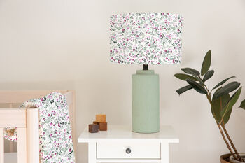 Mini Florals Lampshade, Pink And Green, 2 of 5