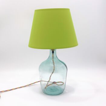 Recycled Glass Bottle Lamp | 36cm | Seven Colours, 4 of 12