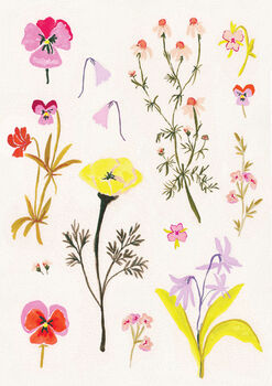 Wildflower Floral Art Print, 5 of 5