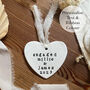 Personalised Engagement Gift, Heart Engagement Keepsake With Chiffon, thumbnail 1 of 3