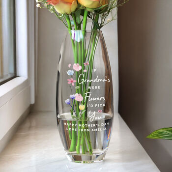 Gifts For Women Personalised Flower Vase, 6 of 6