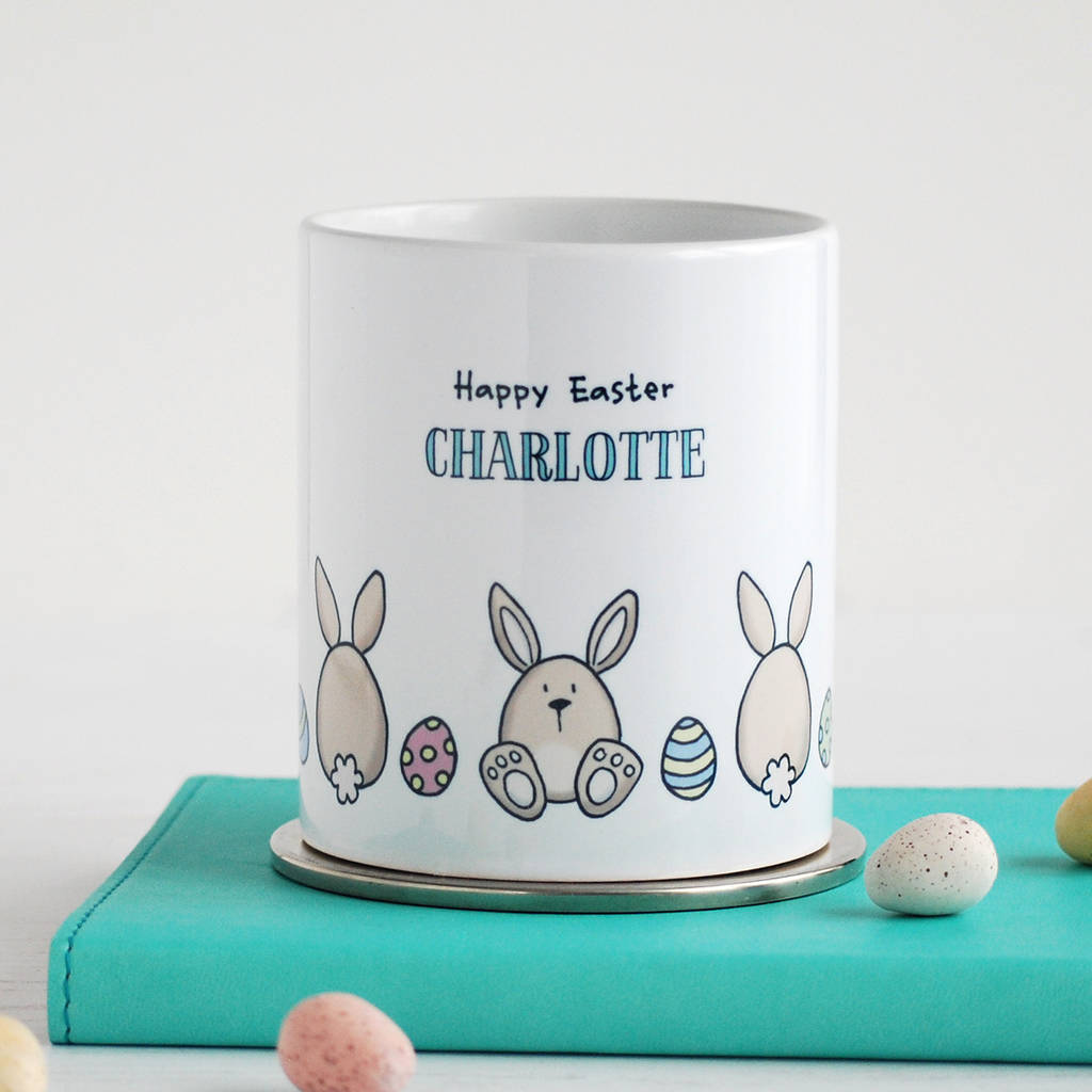 Easter Bunnies And Eggs Personalised Mug By Cloud 9 Design ...