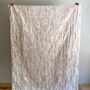 Everly Linen Quilted Throw Pale Pink, thumbnail 2 of 8