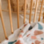 Muslin Swaddle Baby Blanket Terrazzo Newborn Gift Large, thumbnail 7 of 10