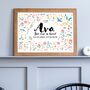 Personalised Girls Affirmations You Are So Loved Custom Art Print, thumbnail 3 of 5