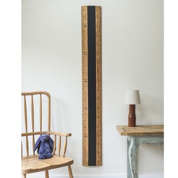 Chalkboard Tudor Wood Height Chart Ruler, 3 of 4
