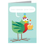 Personalised Bird With A Cake Card, thumbnail 2 of 3