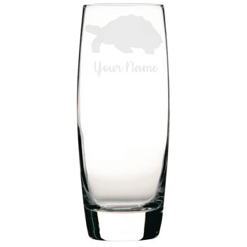 Personalised Tortoise Engraved Glass, 2 of 5