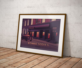 Ronnie Scott's London Travel Poster Art Print, 5 of 8