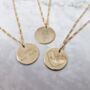 Gold Vermeil Plated Actual Kids Drawing Necklace, thumbnail 1 of 7