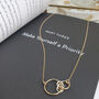 Gold Filled Interlocking Circle Family Connection Necklace, thumbnail 6 of 9