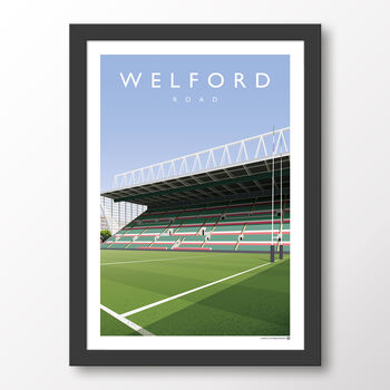 Welford Road From The Try Line Leicester Tigers Rugby Poster, 7 of 7