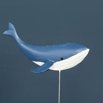 Blue Whale On Driftwood Decoration Ornament, 3 of 3