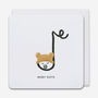'Baby Note' New Born Baby Music Note Card, thumbnail 2 of 2
