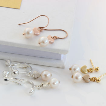 White Pearl Pendant And Earrings Set, 5 of 11