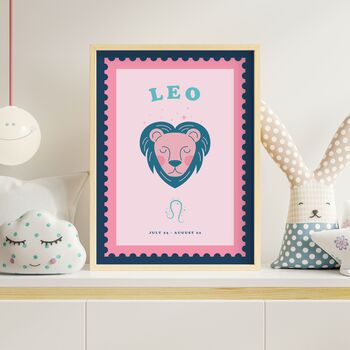 Children's Leo Zodiac Print, 8 of 8