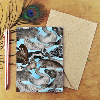 Marine Mammals Greetings Card Pack, 3 of 4