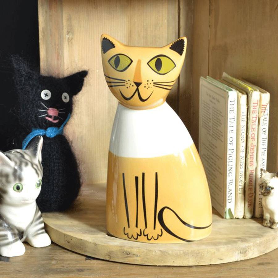 ginger cat money box by hannah turner | notonthehighstreet.com