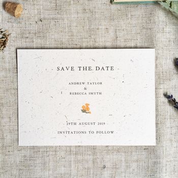 Vintage Wildflower Botanical Wedding Invitation Set, 4 of 12