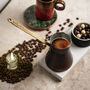Handcrafted Solid Copper Coffee Pot, Heavy Duty Turkish Coffee Maker, thumbnail 11 of 12