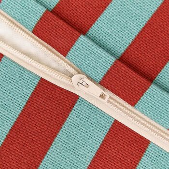 Bliss Kids Long Beanbag Red Teal Green Stripes, 2 of 4