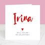 Will You Be My Valentine Personalised Valentine's Day Card, thumbnail 5 of 5