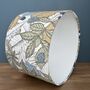 Mercia Ink Blue And Green Woodland Drum Lampshades, thumbnail 7 of 9