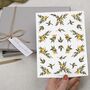 Double Sided A5 Writing Paper With Yellow Flowers, thumbnail 2 of 5