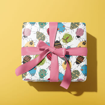 Bugs Wrapping Paper, Insect Beetle Gift Wrap, 2 of 5