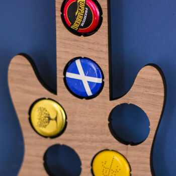 Personalised Guitar Beer Bottle Collector Gift For Dad, 5 of 5
