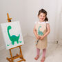 Personalised Dinosaur Craft Kids Apron, thumbnail 3 of 12